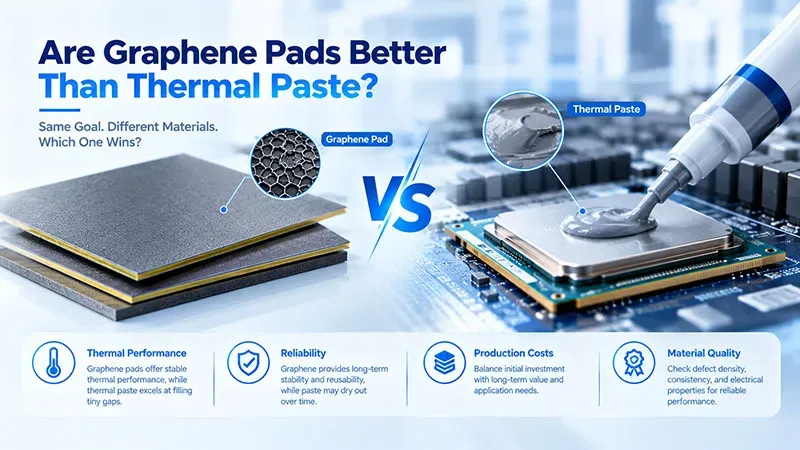 graphene pads VS thermal paste
